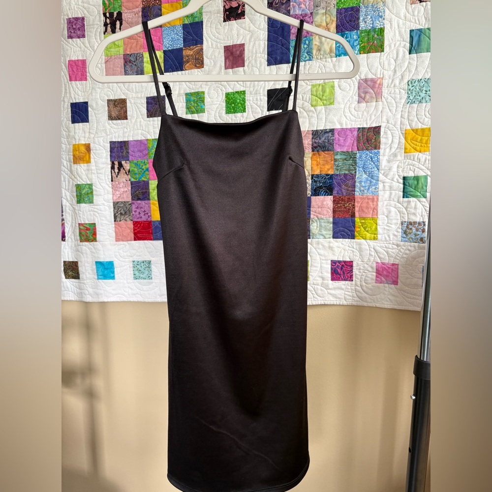 Altar’d State Black Satin Mini Dress Size XS